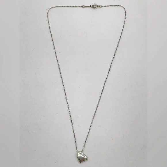 Authentic Tiffany&Co. Elsa Peretti Full Heart SV925 Pendant Necklace Box/Dustbag - Picture 7 of 8